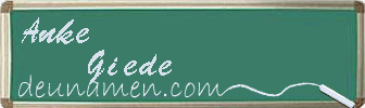Anke Giede Visitenkarte